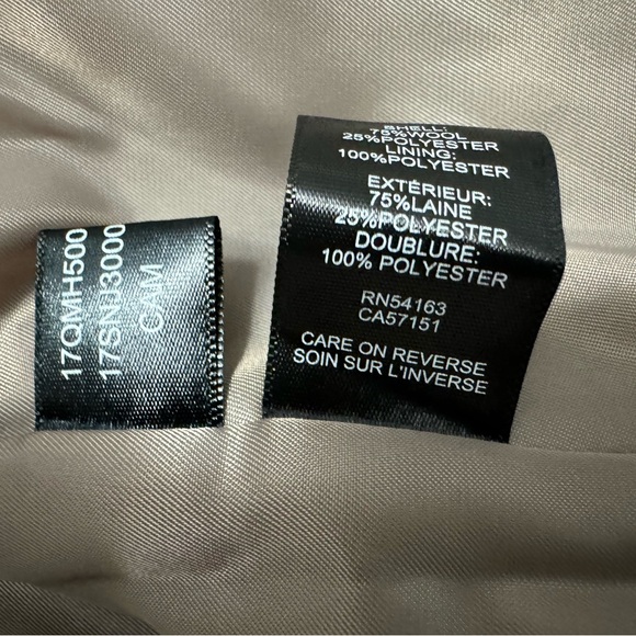 Kenneth Cole New York Women’s Asymmetrical Wool Blend Coat Camel Size Size M - Picture 3 of 10